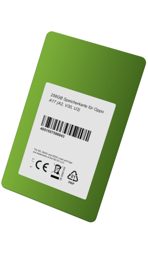 DSP Memory 256GB Speicherkarte für Oppo A17 (A2, V30, U3)