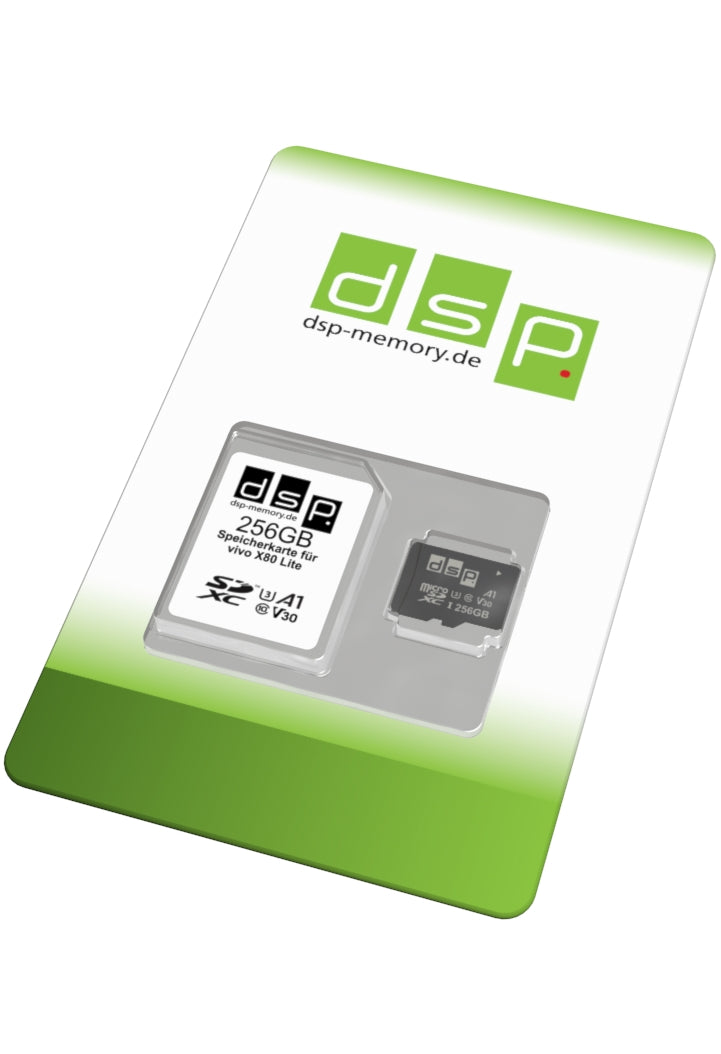 DSP Memory 256GB Speicherkarte für vivo X80 Lite (A1, V30, U3)