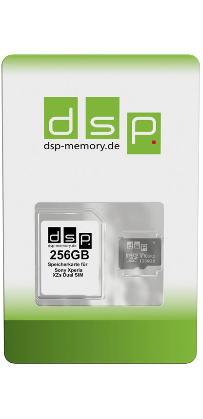DSP Memory 256GB Speicherkarte (Class 10) für Sony Xperia XZs Dual SIM