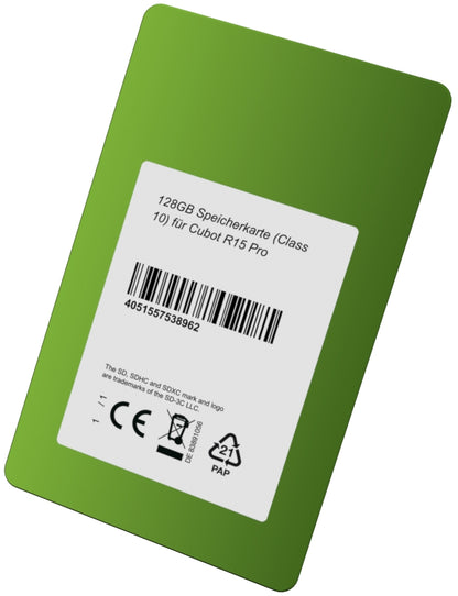 DSP Memory 128GB Speicherkarte (Class 10) für Cubot R15 Pro