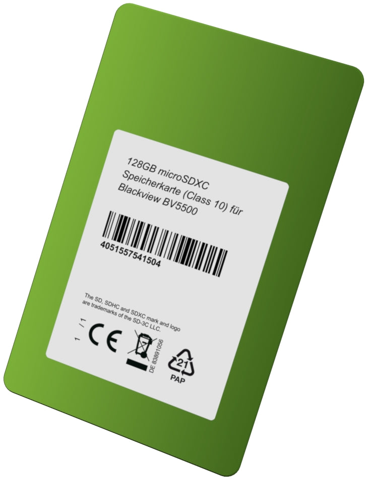 DSP Memory 128GB microSDXC Speicherkarte (Class 10) für Blackview BV5500