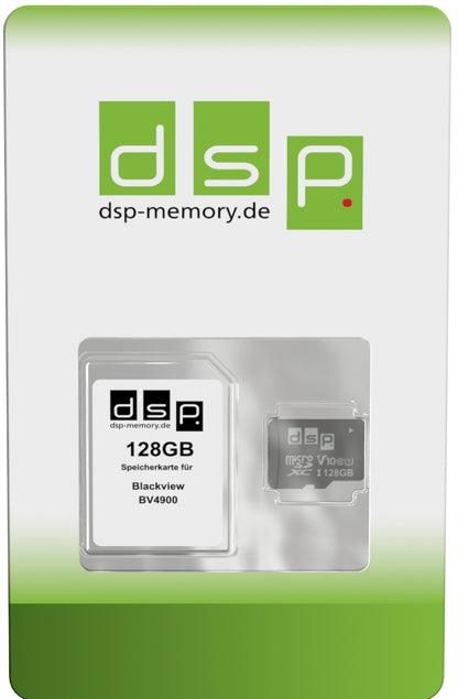DSP Memory 128GB microSDXC Speicherkarte (Class 10) für Blackview BV4900
