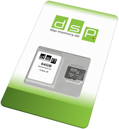 DSP Memory 64GB microSDXC Speicherkarte (Class 10) für Cubot J9