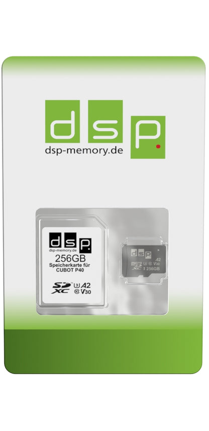DSP Memory 256GB Speicherkarte für CUBOT P40 (A2, V30, U3)