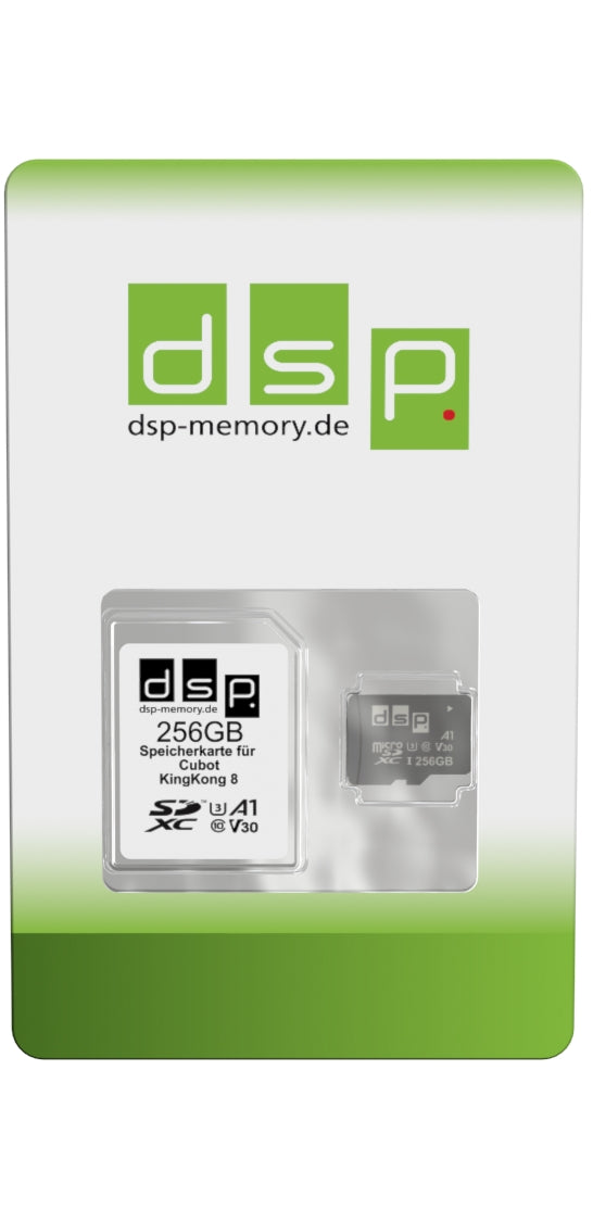 DSP Memory 256GB Speicherkarte für Cubot KingKong 8 (A1, V30, U3)